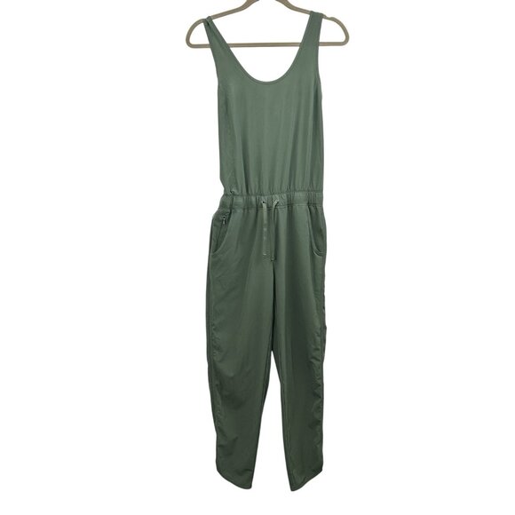 Patagonia Seabrook Jumpsuit Romper Cone Women’s SMALL Green  Hiking Camping - Picture 2 of 16
